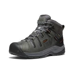 Keen Men's Flint II Waterproof Mid (Soft Toe) | Steel Grey/Tortoise Shell -Step Style Shop 0a5aa2cbdd6f678b113fe5f415db1b2df010ced6
