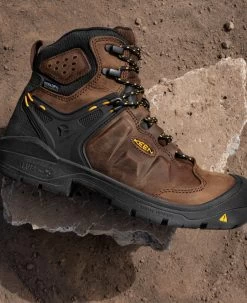 Keen Women's Dover 6" Waterproof Boot (Carbon-Fiber Toe) | Dark Earth/Black 15 Keen Women's Dover 6" Waterproof Boot (Carbon-Fiber Toe) | Dark Earth/Black -Step Style Shop 1024210 PDP RightImage