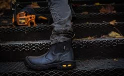 Keen Men's Juneau Romeo Waterproof Boot (Carbon-Fiber Toe) | Black/Black -Step Style Shop 1025581 PDP TopImage