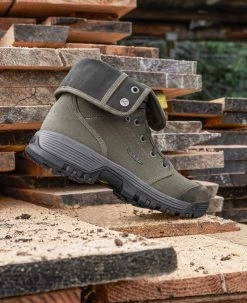 Keen Men's Roswell Mid (Carbon-Fiber Toe) | Military Olive/Black Olive -Step Style Shop 1026364 PDP RightImage