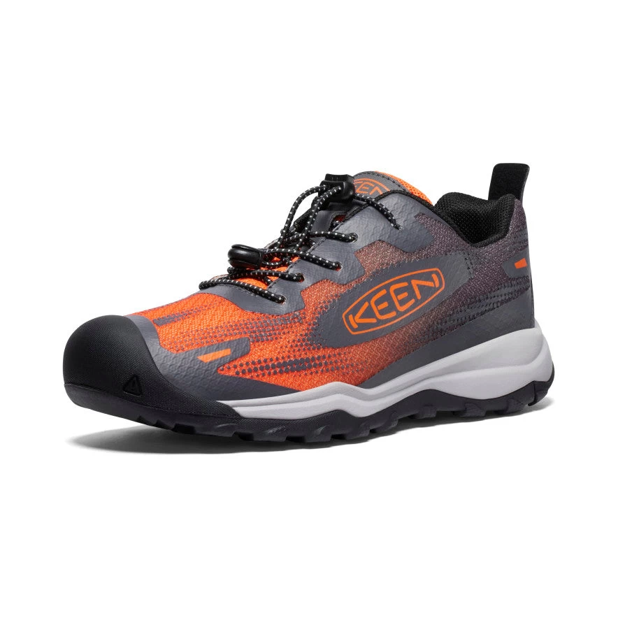 Keen Big Kids' Wanduro Speed Hiking Shoe | Magnet/Scarlet Ibis 5 Keen Big Kids' Wanduro Speed Hiking Shoe | Magnet/Scarlet Ibis - Image 3