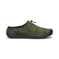Keen Men's Howser III Slide | Dark Olive Plaid