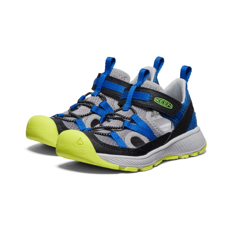Keen Little Kids' Motozoa Sandal | Classic Blue/Evening Primrose 4 Keen Little Kids' Motozoa Sandal | Classic Blue/Evening Primrose - Image 2