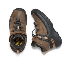 Keen Little Kids' Targhee Waterproof Boot | Dark Earth/Golden Brown -Step Style Shop 323513bc31d06ac9c4f7e5fa0fb64b21a24119be