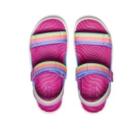 Keen Big Kids' Elle Backstrap | Rainbow/Festival Fuchsia -Step Style Shop 3a18fac897c6e19279b811222d207b758d9679f1