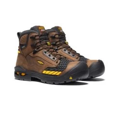 Keen Men's Troy 6" Waterproof Boot (Carbon-Fiber Toe) | Dark Earth/Black -Step Style Shop 471f9828c713964d4ed9d4c837fd160b45d4e38d