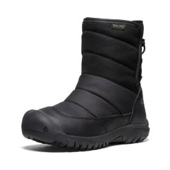 Keen Big Kids' Puffrider Waterproof Winter Boot | Black/Steel Grey -Step Style Shop 4f3a75fd001bbbc2d7625f1d0deef7775430c33b