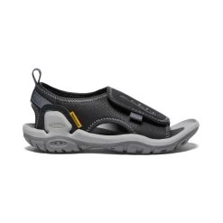 Keen Little Kids' Knotch River Open-Toe | Black/Steel Grey