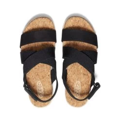 Keen Women's Elle Criss Cross Sandal | Black/Birch -Step Style Shop 54d8f1ee9b6f46206659d96e213463757822b3fc