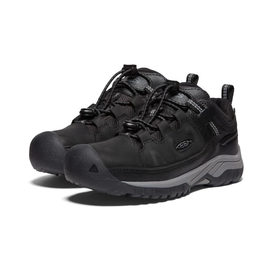 Keen Big Kids' Targhee Waterproof Shoe | Black/Steel Grey 4 Keen Big Kids' Targhee Waterproof Shoe | Black/Steel Grey - Image 2