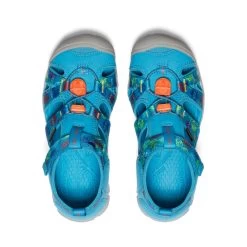 Keen Big Kids' Seacamp II CNX X Smokey Bear | Smokey Bear/Fjord Blue -Step Style Shop 5d4a399cc760ff49db0fc65b31d37f1d45e3b3be