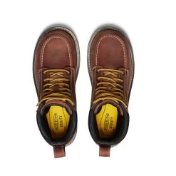 Keen Men's Cincinnati 6" Waterproof Boot (Soft Toe) | Tuscan Red/Sandshell -Step Style Shop 62305d8d87b7ce1a13648f14933fc0125d96899f