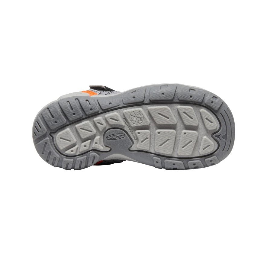 Keen Little Kids' Knotch Peak Sneaker | Magnet/Safety Orange 6 Keen Little Kids' Knotch Peak Sneaker | Magnet/Safety Orange - Image 4