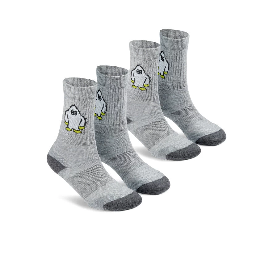 Keen Kids' Comfy Crew Socks 2-Pack | Gray Yeti Print 3 Keen Kids' Comfy Crew Socks 2-Pack | Gray Yeti Print