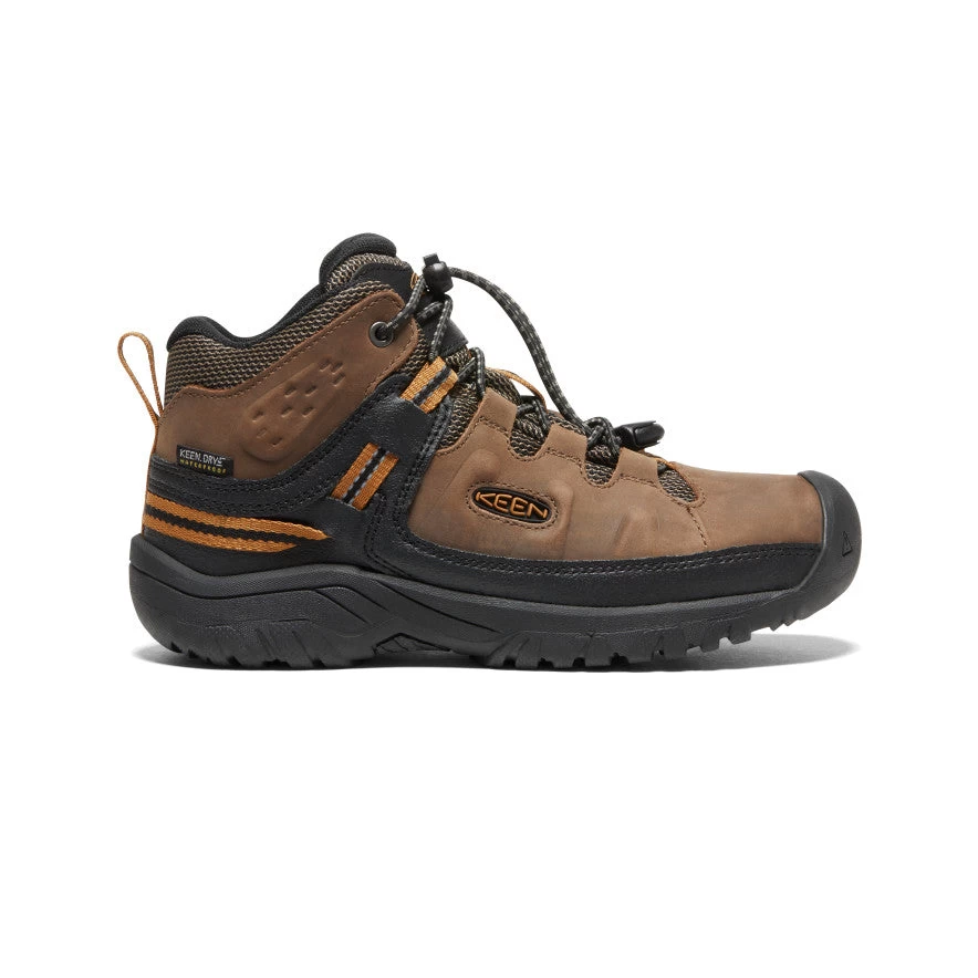 Keen Big Kids' Targhee Waterproof Boot | Dark Earth/Golden Brown 3 Keen Big Kids' Targhee Waterproof Boot | Dark Earth/Golden Brown