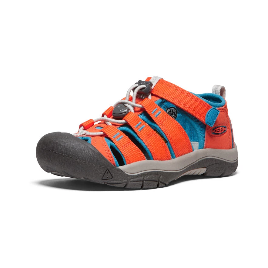 Keen Big Kids' Newport H2 | Safety Orange/Fjord Blue 5 Keen Big Kids' Newport H2 | Safety Orange/Fjord Blue - Image 3