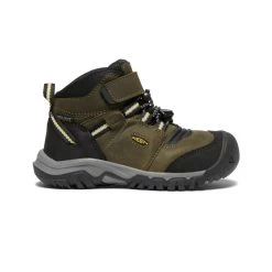 Keen Little Kids' Ridge Flex Waterproof Boot | Dark Olive/Dusky Citron