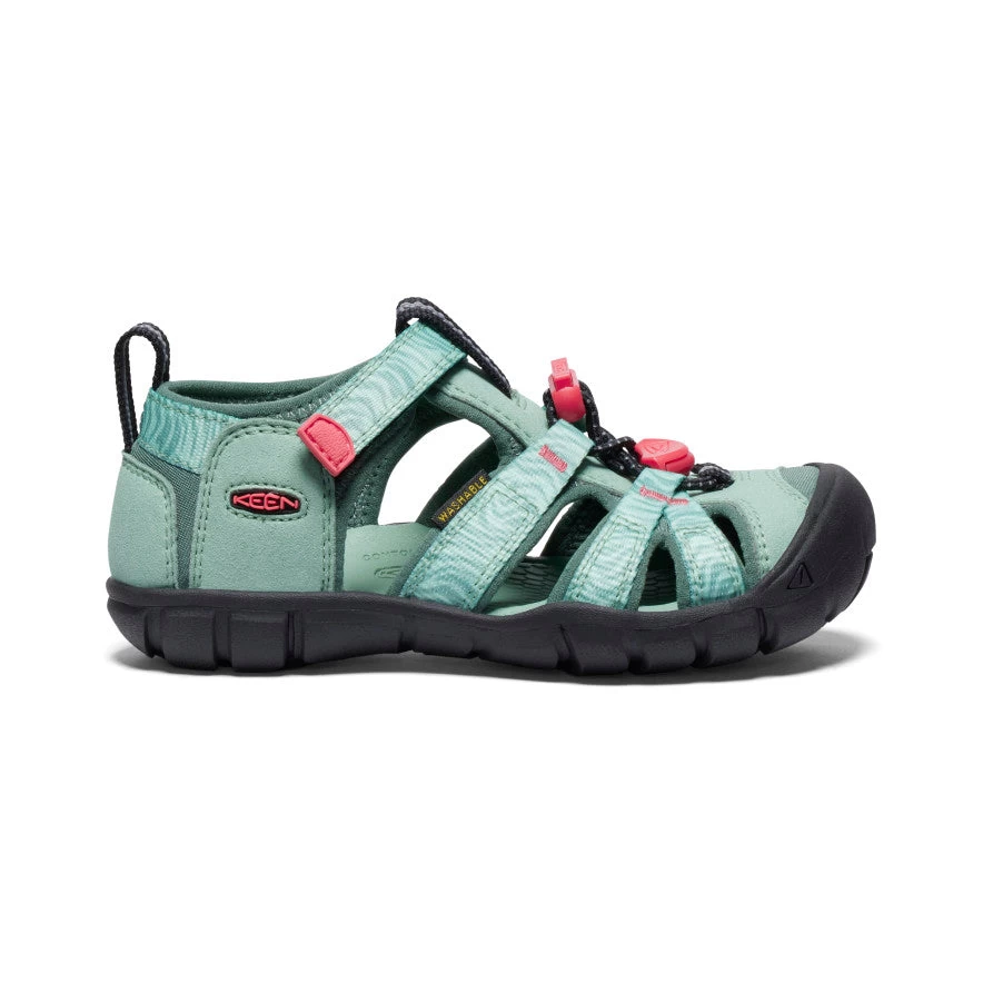 Keen Little Kids' Seacamp II CNX | Granite Green/Cayenne 3 Keen Little Kids' Seacamp II CNX | Granite Green/Cayenne