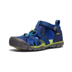 Keen Big Kids' Seacamp II CNX | Blue Depths/Chartreuse -Step Style Shop 88e75d07172111759b87b148fc1fb9864998d3d0