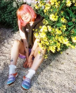 Keen Women's Yogui Arts Clog X Beci Orpin | Multi/Clearly Aqua -Step Style Shop KEEN W BeciOrpinxYogui Lifestyle PDP Single Left