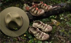Keen Men's Newport Retro X Smokey Bear | Smokey Bear/Military Olive -Step Style Shop M W Newport Smokey Lifestyle DoubleWide