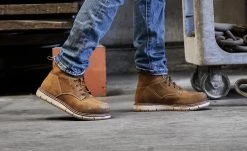 Keen Women's San Jose 6" Waterproof Boot (Aluminum Toe) | Almond/Gum -Step Style Shop SDD 496 PDP SanJose 1026369 Top Image