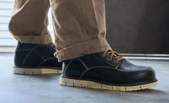 Keen Men's CSA San Jose 6" Waterproof Boot (Aluminum Toe) | Black/Off White -Step Style Shop SDD 496 PDP SanJose 1027083 Top Image