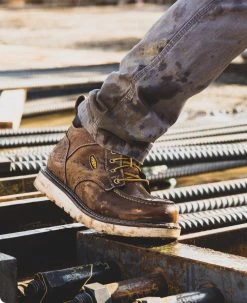 Keen Men's Cincinnati 6" Boot (Soft Toe) | Belgian/Sandshell -Step Style Shop SDD 505 PDP Cincinnati 1025614 Left Image