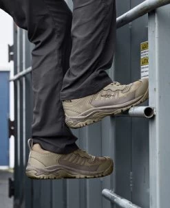 Keen Men's Reno KBF Waterproof (Carbon-Fiber Toe) | Brindle/Morel -Step Style Shop SDD 506 PDP Reno 1027106 Left Image