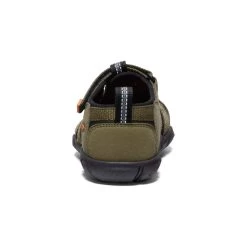 Keen Little Kids' Seacamp II CNX | Dark Olive/Gold Flame -Step Style Shop a34a00b1ad05d38c446a860f992c9d1e923a50a7