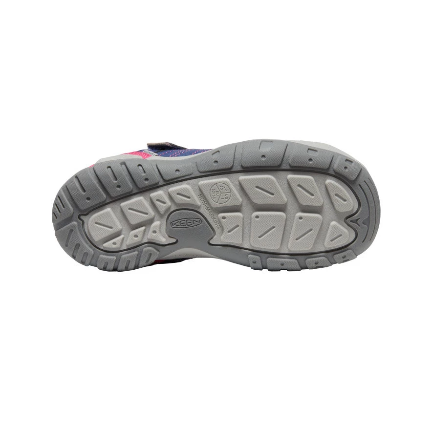 Keen Big Kids' Knotch Peak Sneaker | Blue Depths/Pink Peacock 6 Keen Big Kids' Knotch Peak Sneaker | Blue Depths/Pink Peacock - Image 4