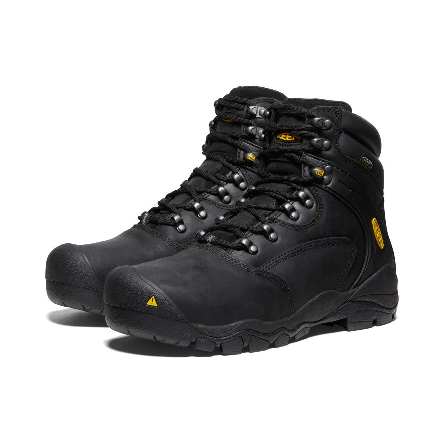 Keen Men's Louisville 6" Waterproof Boot (Steel Toe) | Black 4 Keen Men's Louisville 6" Waterproof Boot (Steel Toe) | Black - Image 2