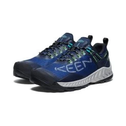 Keen Men's NXIS EVO Waterproof Shoe | Sky Captain/Green Flash -Step Style Shop a6916fd2b0da636fae78f40732c2c7f758cb30c0