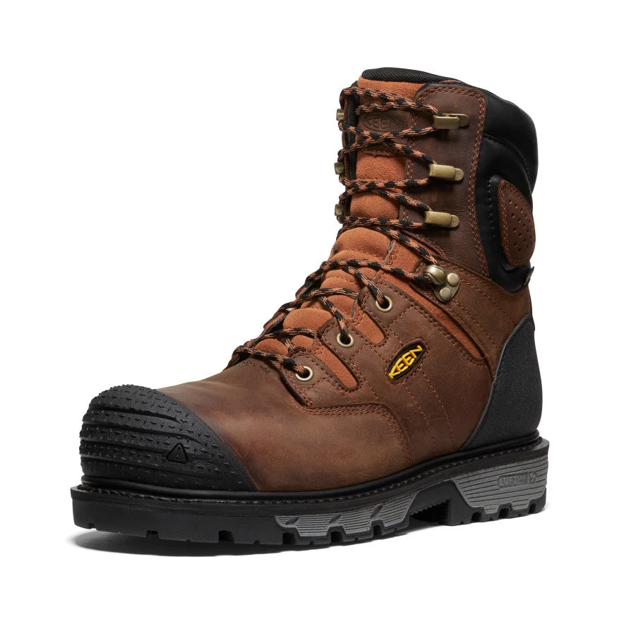 Keen Men's Camden 8" Insulated Waterproof Boot (Carbon-Fiber Toe) | Leather Brown/Black 5 Keen Men's Camden 8" Insulated Waterproof Boot (Carbon-Fiber Toe) | Leather Brown/Black - Image 3