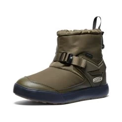 Keen Women's Hoodromeo Waterproof Slip-On Boot | Dark Olive/Black -Step Style Shop ae81f7eb4465b2602628025f60caa8e401b63b85