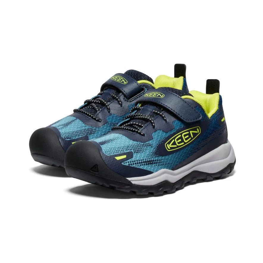 Keen Little Kids' Wanduro Speed Hiking Shoe | Legion Blue/Evening Primrose 4 Keen Little Kids' Wanduro Speed Hiking Shoe | Legion Blue/Evening Primrose - Image 2