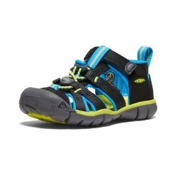 Keen Little Kids' Seacamp II CNX | Black/Brilliant Blue -Step Style Shop b3408b07d0cc23271c96655244282435d816ccd3