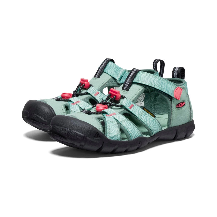 Keen Big Kids' Seacamp II CNX | Granite Green/Cayenne 4 Keen Big Kids' Seacamp II CNX | Granite Green/Cayenne - Image 2