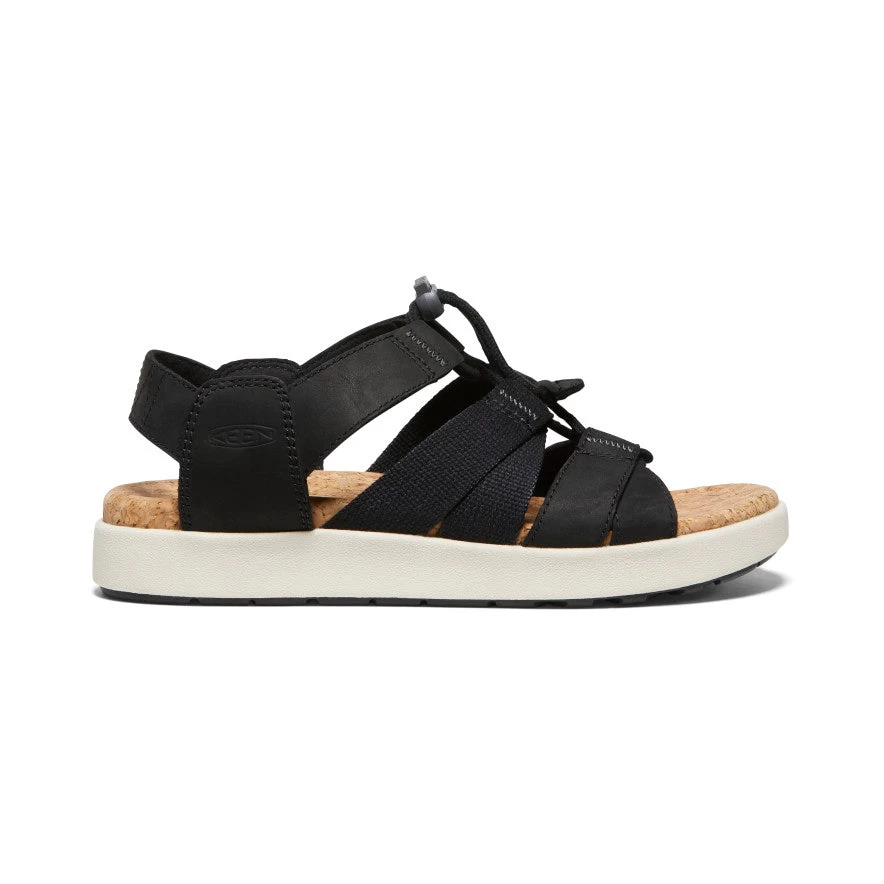 Keen Women's Elle Mixed Strap Sandal | Black/Birch 3 Keen Women's Elle Mixed Strap Sandal | Black/Birch