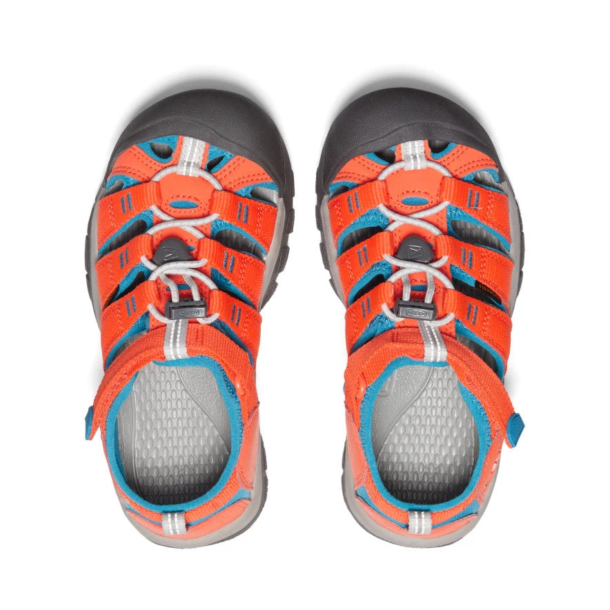 Keen Big Kids' Newport H2 | Safety Orange/Fjord Blue 6 Keen Big Kids' Newport H2 | Safety Orange/Fjord Blue - Image 4