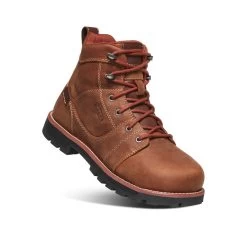 Keen Women's Seattle 6" Waterproof Boot (Aluminum Toe) | Gingerbread/Black -Step Style Shop cbff22d6864c1ed1cc6e4fe765ddcd22e79a7982