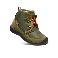 Keen Little Kids' Howser II Waterproof Chukka | Capulet Olive/Russet Orange -Step Style Shop cd52a276439204eeafc52cacb04060a80959a09a