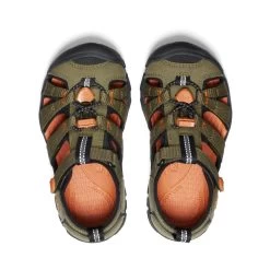 Keen Little Kids' Seacamp II CNX | Dark Olive/Gold Flame -Step Style Shop ceea870f71a53073a714c8b948c5a685eb4c59ce