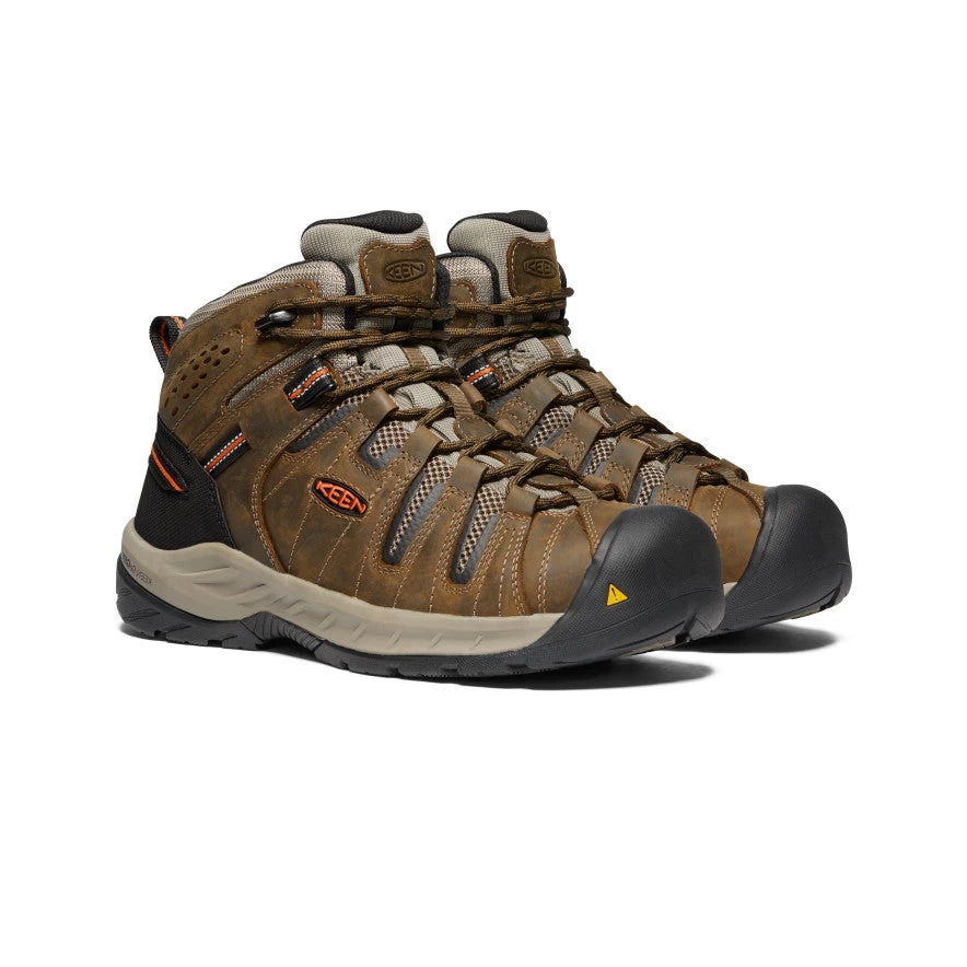 Keen Men's Flint II Boot (Soft Toe) | Cascade Brown/Burnt Ochre 4 Keen Men's Flint II Boot (Soft Toe) | Cascade Brown/Burnt Ochre - Image 2