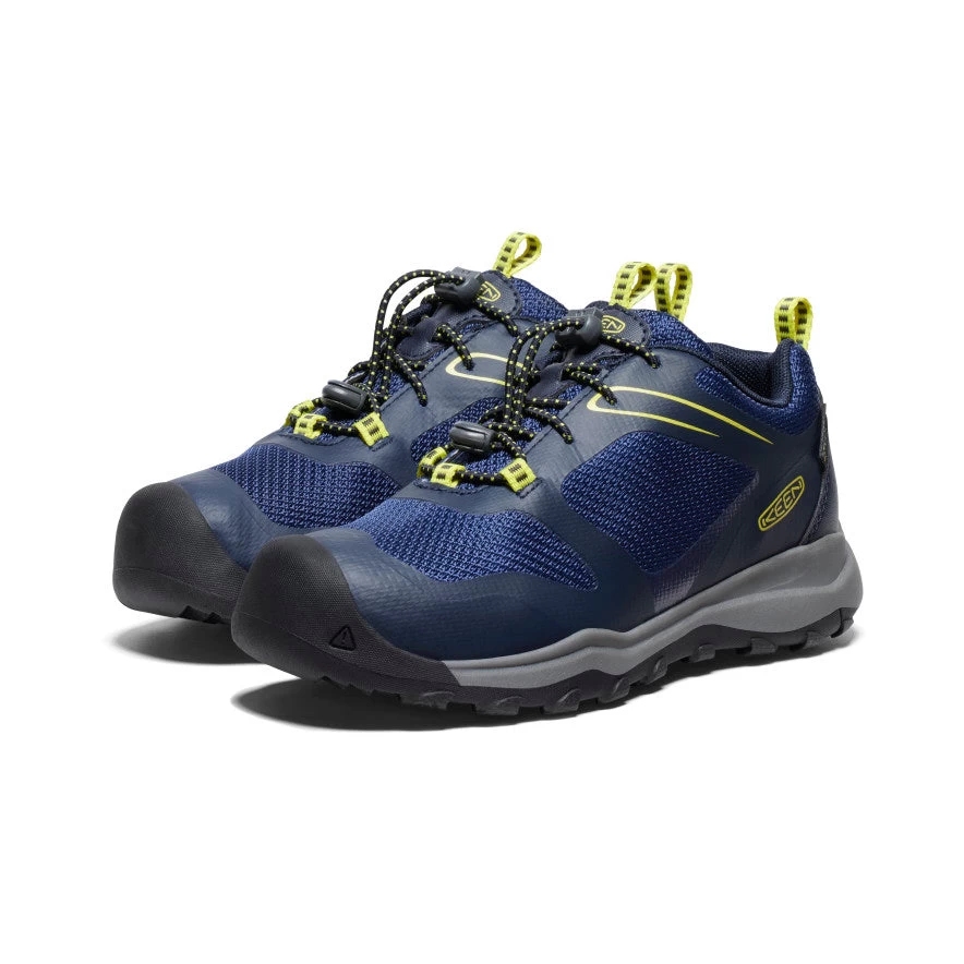 Keen Big Kids' Wanduro Waterproof Shoe | Sky Captain/Evening Primrose 4 Keen Big Kids' Wanduro Waterproof Shoe | Sky Captain/Evening Primrose - Image 2