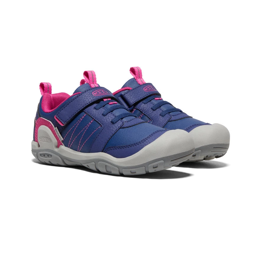 Keen Big Kids' Knotch Peak Sneaker | Blue Depths/Pink Peacock 4 Keen Big Kids' Knotch Peak Sneaker | Blue Depths/Pink Peacock - Image 2