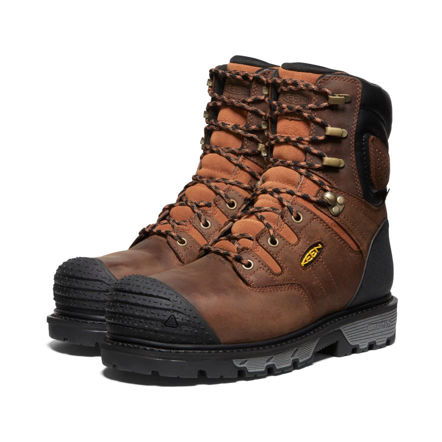 Keen Men's Camden 8" Insulated Waterproof Boot (Carbon-Fiber Toe) | Leather Brown/Black 4 Keen Men's Camden 8" Insulated Waterproof Boot (Carbon-Fiber Toe) | Leather Brown/Black - Image 2