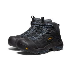 Keen Men's Braddock Waterproof Mid (Soft Toe) | Raven/Estate Blue -Step Style Shop f1c58f81a98e71506baa8cadedb97ac5ffc9848e