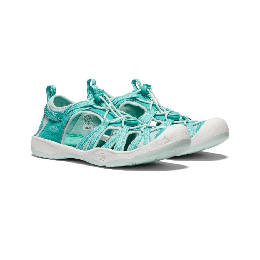 Keen Big Kids' Moxie Sandal | Waterfall/Blue Glass 4 Keen Big Kids' Moxie Sandal | Waterfall/Blue Glass - Image 2