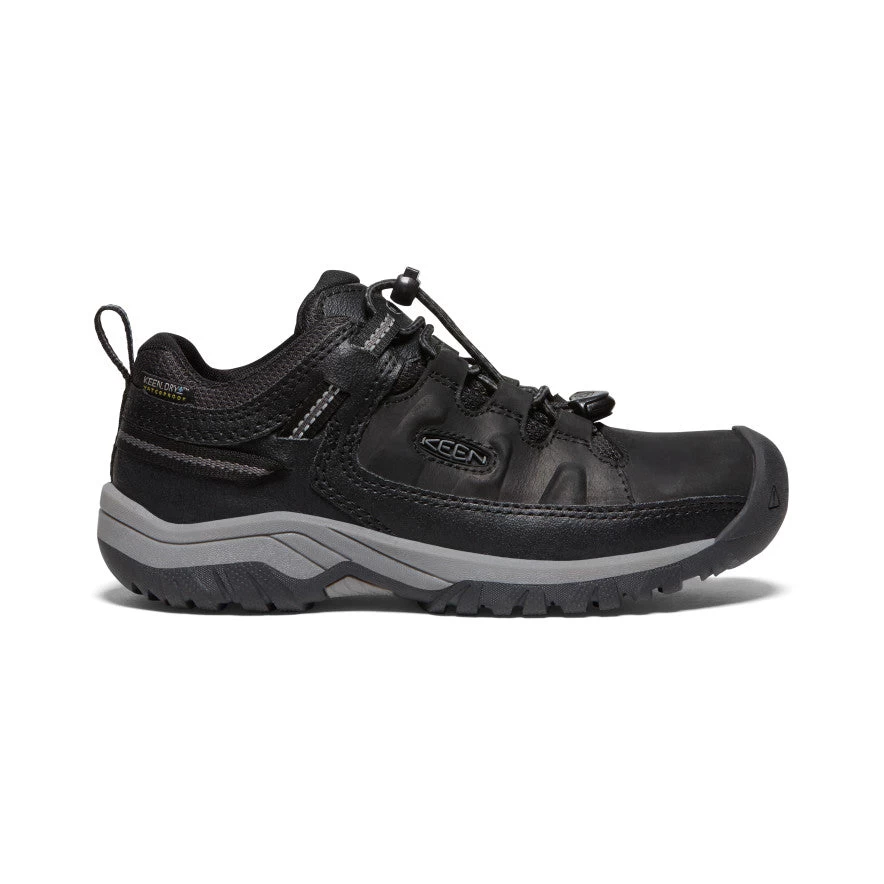 Keen Big Kids' Targhee Waterproof Shoe | Black/Steel Grey 3 Keen Big Kids' Targhee Waterproof Shoe | Black/Steel Grey